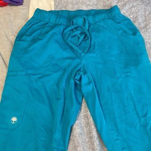 Healing hands XS Dark Teal Scrub pants